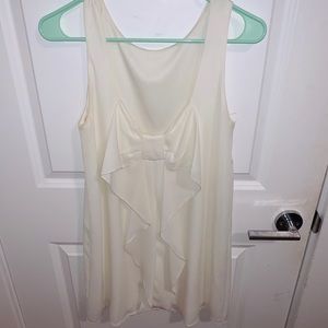 Francesca’s Cream Bow Back Dress